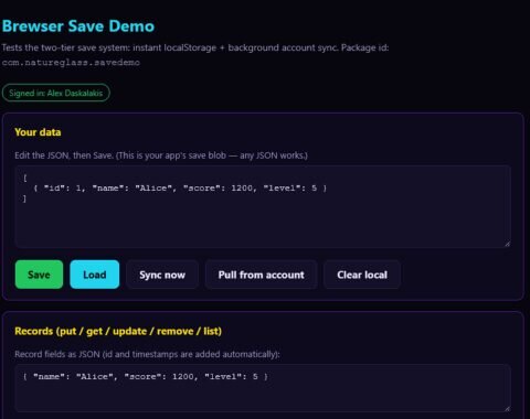 Save Demo